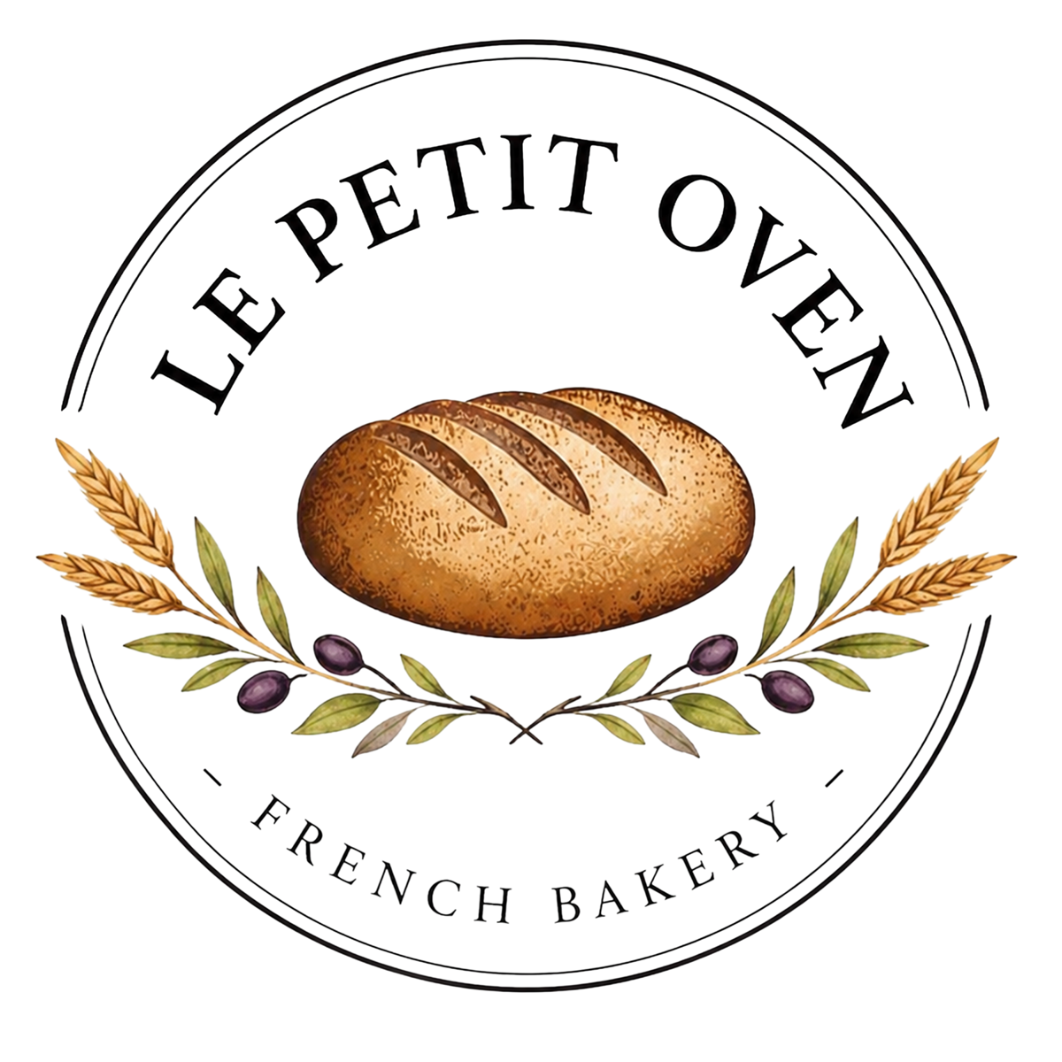 Le Petit Oven French Bakery bread logo